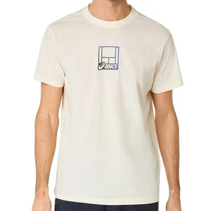 ASICS Court Core Graphic Tee Men's Tennis T-Shirt Casual Top AsiaFit 2041A355200 - Picture 1 of 8
