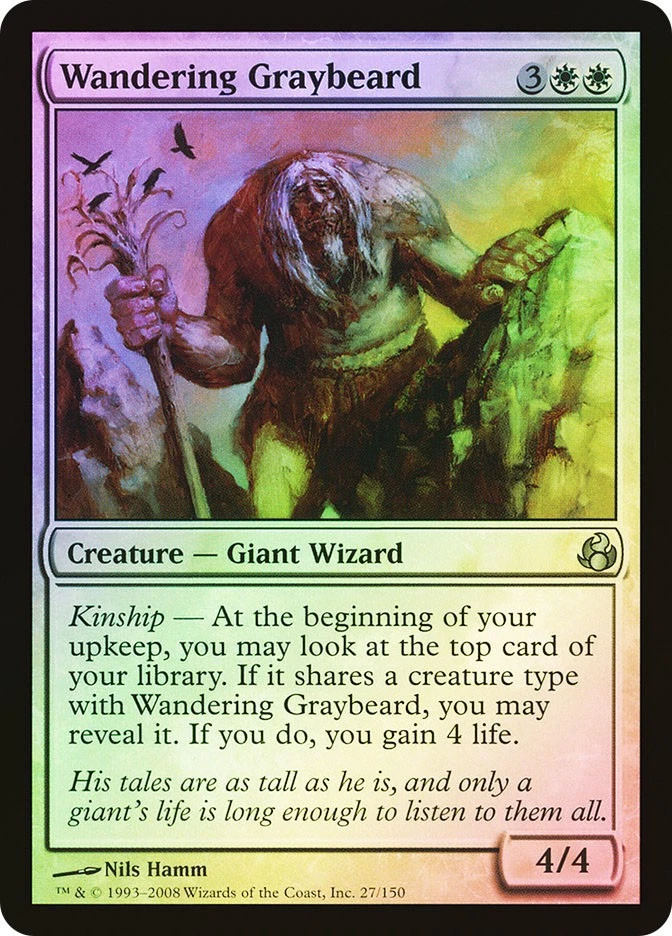 MTG FOIL Wandering Graybeard  - Morningtide #027 - Image 1 of 1