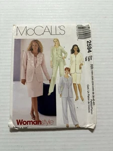 McCall’s Sewing Pattern 2594 Women’s Lined Jacket Top Pants Skirt - Picture 1 of 3