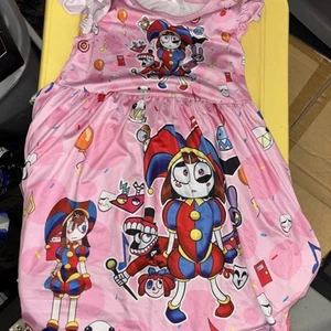 The amazing digital circus pink dress size 7/8 - Picture 1 of 5