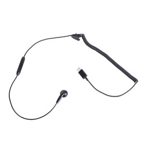 USB Type C Spring Single Side Earphones for Driver Supports Call and Volumes - Picture 1 of 8