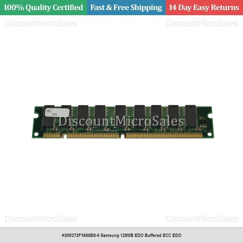 KMM372F1680BS-6 Samsung 128MB EDO Buffered ECC EDO - Image 1 of 1