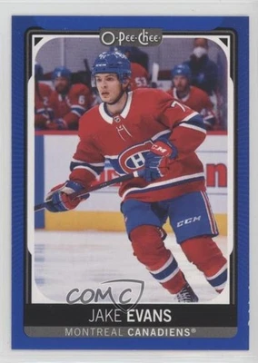 2021-22 O-Pee-Chee Blue Border Jake Evans #294 - Image 1 of 2
