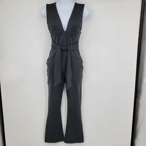 Free People Movement sportlicher Damen-Overall schwarz Einteiler Taille zum Binden Small - Bild 1 von 11