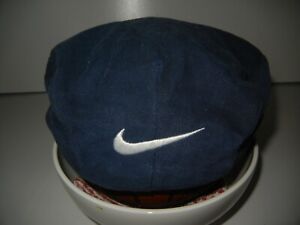 Vtg 90s NIKE Blue/Red Swoosh GOLF COURSE CABBIE Michael Jordan Hat Newsboy Cap L