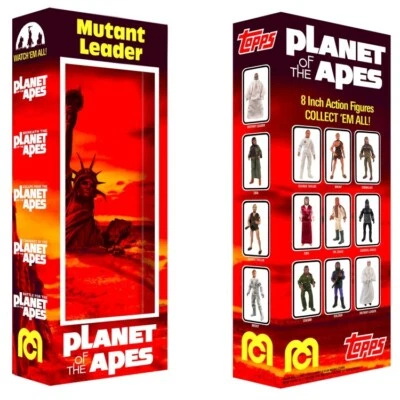 "Mego Planet of the Apes Mutant Leader caja personalizada para figura de acción POTA 8""" Foto 1 de 2