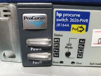 HP 2626-PWR with Brackets HP ProCurve 2626-PWR PoE Switch (HP J8164A) - Image 1 of 4