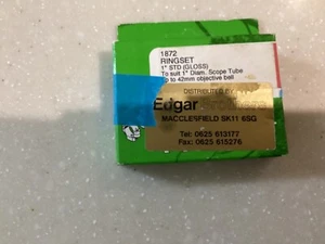 Hillver 1” Std Gloss ring set #1872 up to 42mm Objective bell - Picture 1 of 4