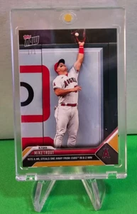 Mike Trout 2023 Topps NOW #405 - Hits a Home Run And Steals one GOLD 1/1 - Picture 1 of 2