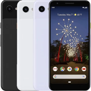 Google Pixel 3a Android SmartPhone 5.6'' 64GB Unlocked Blue White Purple - Afbeelding 1 van 10