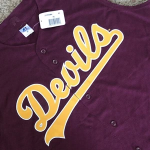 Maglia baseball senza maniche Russell Arizona State Sun Devils ASU uomo XL nuova con etichette - Foto 1 di 10