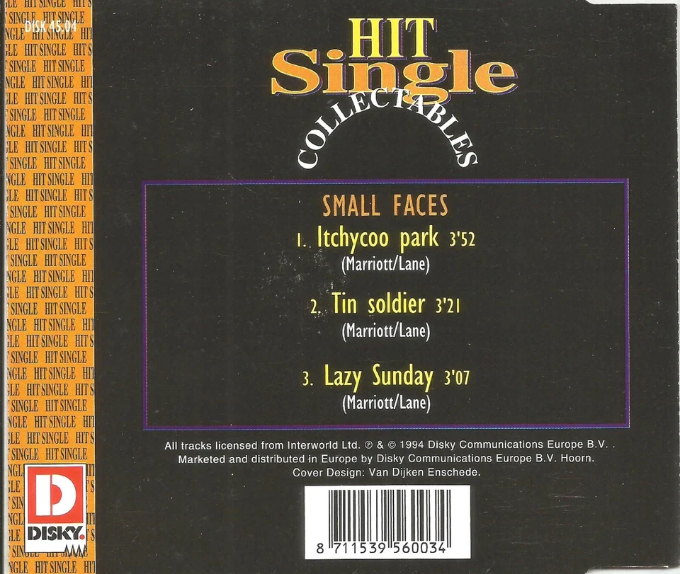 Ian McLagan Steve Marriott SMALL FACES Europe LIMITD CD single SEALED USA Seller - Image 1 of 1