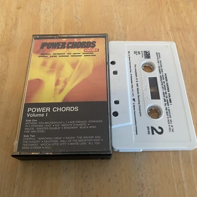 POWER CHORDS (VOL 1) Cassette Tape 1987 Compilation OVERKILL TESTAMENT Us Import - Image 1 of 3