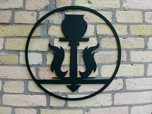 Töpfer das Zunftzeichen aus 3mm Stahl in 40cm Logo Deko Ton Logo - Bild 1 von 6