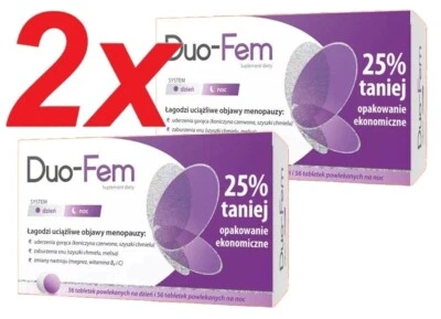 ZDROVIT DUO FEM Menopause Menopause Hot Flashes Fatigue 2x (56 Day +56 Night Tab)