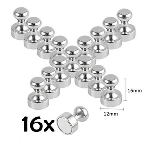 16x Neodym Magnete für Pinnwand Mini Magnettafel Kegelmagnete Extrem Stark - Bild 1 von 7