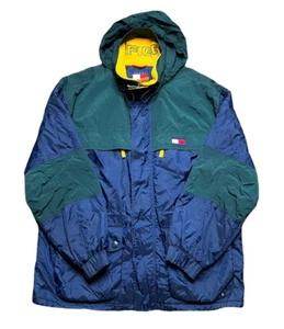 Vintage Tommy Hilfiger Jacket Sailing Color Block 1990s Men’s XL Vtg Preowned - Picture 1 of 4