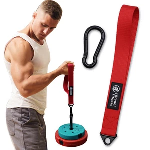 Arm Wrestling Training Strap Belt Red Heavy duty Strap Forearm Exerciser - Picture 1 of 9