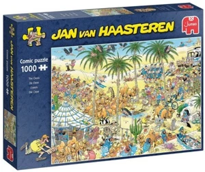 NEW Jumbo Jigsaw Puzzle 1000 Pieces 20048 Jan van Haasteren The Oasis - Picture 1 of 2