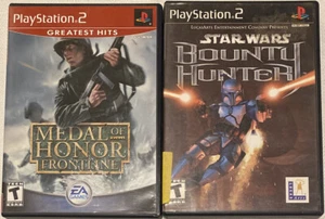 playstation 2 spiele konvolut StarWars Bounty Hunter, Medal Of Honor Frontline - Bild 1 von 1
