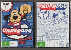 ποΈ Underdog TV Series 1964β1973 Volumes 1 & 2 New/Sealead 4 & 3 Disc DVD sets. - Picture 1 of 7