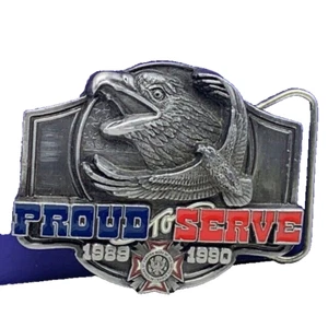 Hebilla de cinturón militar de colección Ejército Orgulloso de servir 1989 siskiyou edición limitada  - Imagen 1 de 3