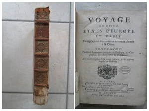 AVRIL : VOYAGE ETATS D'EUROPE ET D'ASIE chemin à la CHINE, 1692. 3 pl. et carte. - Picture 1 of 22