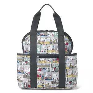 MOOMIN×LeSportsac Mochila Doble Problemas Moomin Comics Personaje Japón Nueva - Imagen 1 de 12