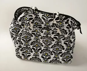 Vera Bradley Tote Bag (UA1) Black White Yellow (JSF6) 17x14" Quilted Purse 13662 - Picture 1 of 9