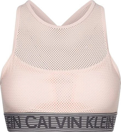 CALVIN KLEIN MEDIUM SUPPORT BRA [ GR. XS ] DAMEN SPORT-BH BUSTIER  ROSA NEU - Bild 1 von 1