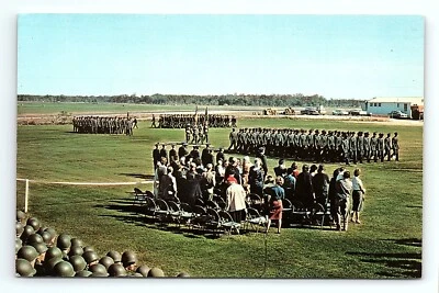 Ceremony End Training Cycle Fort Dix Soldiers Troops New Jersey NJ VTG Postcard - Image 1 of 2