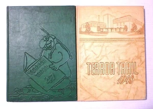 1947 & 1948 Terror Trail Palmer High School Colorado Springs Jahrbücher signiert - Bild 1 von 14