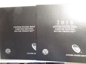 2018 US Mint LE Silver Proof Set, 8 Silver Coins incl. Silver American Eagle - Picture 1 of 10