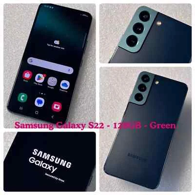 Samsung Galaxy S22 SM-S901B/DS - 128GB - Green (Unlocked) - Very Good- ref: 206 - Image 1 of 4