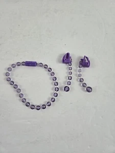 Pretty Princess Game 2008 Replacement Purple Bracelet Earrings Jewelry Parts - Picture 1 of 2
