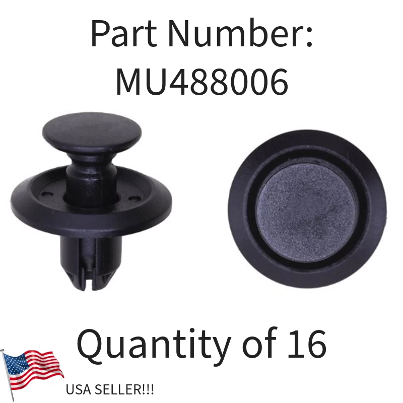 ¡16 NUEVOS CLIPS DELANTAL GUARDABARROS PARA MITSUBISH GALANT ENVAVOR LANCER OUTLANDER ETC! Foto 1 de 3