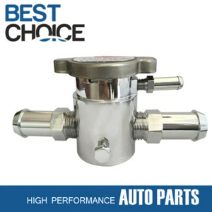 19mm Inline Filler Neck Cap Coolant Water Tank Header Alloy Universal Kit Car - Picture 1 of 6