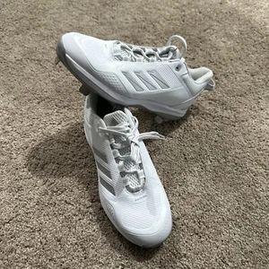 Adidas Icon 7 Herren Niedrig Baseball Stollen Stealtrax Weiß FZ1557 NEU HERREN Größe 8 - Bild 1 von 14