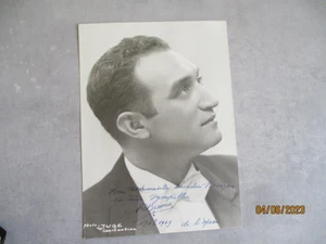 rene bianco artiste lyrique autographe manuscrit sur photo - Photo 1/2