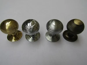 BEEHIVE REEDED  -vintage cabinet cupboard chest drawer knob pull handles - Picture 1 of 5