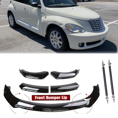 Front Bumper Lip Spoiler Splitter Glossy Black For Chrysler PT Cruiser Limited - Image 1 of 4