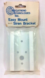 Siren Bracket Megatrend Tech Easy Mount 3-1/8" x 2-1/2" 2-3/8" Siren base White - Picture 1 of 3