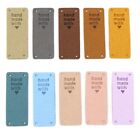 50Pcs Handmade Pu Leather Tags Handmade With Love Pu Labels Faux Leather Se P5l9