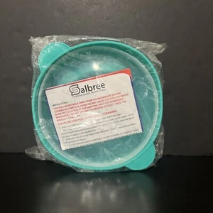 Microwave Popcorn Popper Original Salbree Silicone Maker Collapsible Aqua NEW - Picture 1 of 7