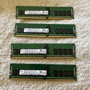 SK Hynix 16GB 2Rx8 PC4-2400T Server RAM HMA82GR7AFR8N-UH, 4 Total Per Lot - Afbeelding 1 van 3