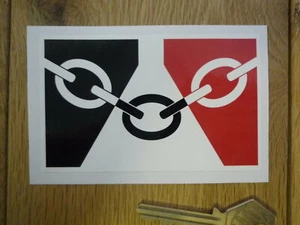 Schwarze Länderflagge länglich Auto Fahrrad Motorrad Roller Autoaufkleber 4" - Bild 1 von 1