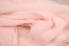Unb Single Gauze Muslin Lightweight Fabric - Light Pink Crinkle Finish - 4 yards
