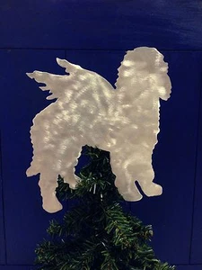 Doodle ángel dorado, tapa de árbol para perro, decoración de corona, vacaciones - Imagen 1 de 1