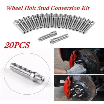 Un juego de pernos adaptadores convertidor de rueda de llanta de 14x1,25 a 12x1,5 Foto 1 de 4