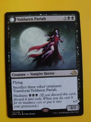 MTG Card.  Voldarian Pariah Vampire Horror Eldritch Moon Rare - Image 1 of 4